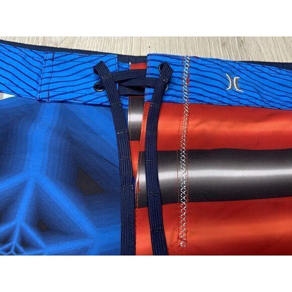 Hurley Boardshorts Swim Suit Shorts Mens‎ 36 Blue 19" Phantom Dalek Beach Kayak - Picture 5 of 15